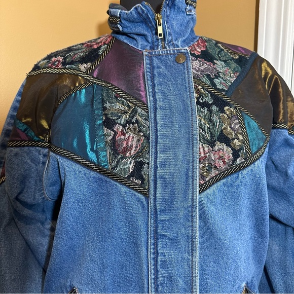Women Vintage Denim vintage 80’s lined be in the current seen denim jacket - Picture 3 of 16